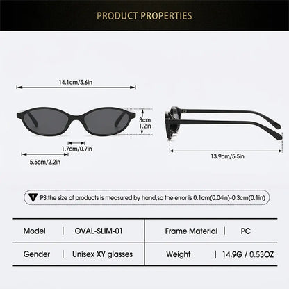 Okrągłe Okulary Przeciwsłoneczne Retro Y2K – Minimalistyczne Okulary Fashion