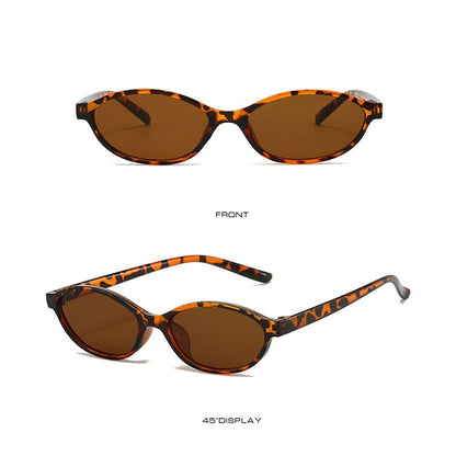 Retro Y2K Oval Sunglasses – Minimal Fashion Shades