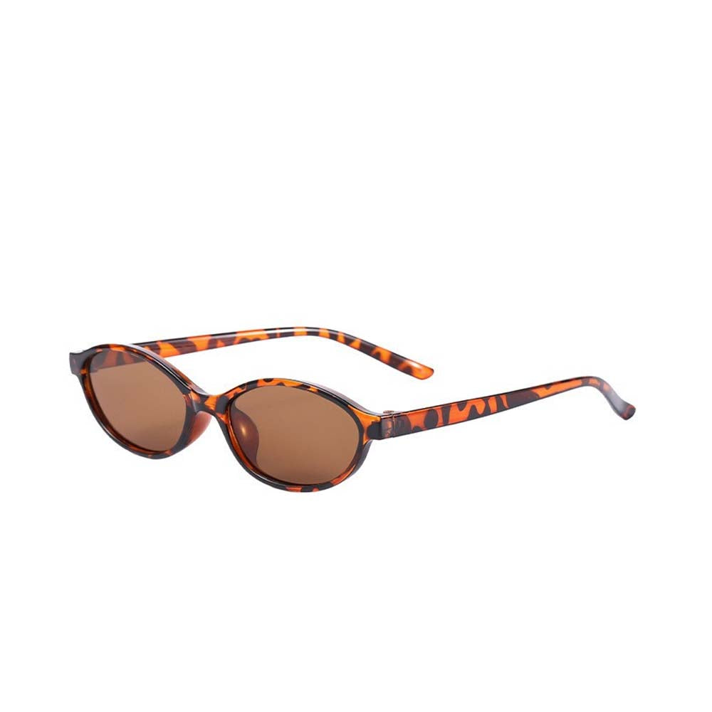 Retro Y2K Oval Sunglasses – Minimal Fashion Shades