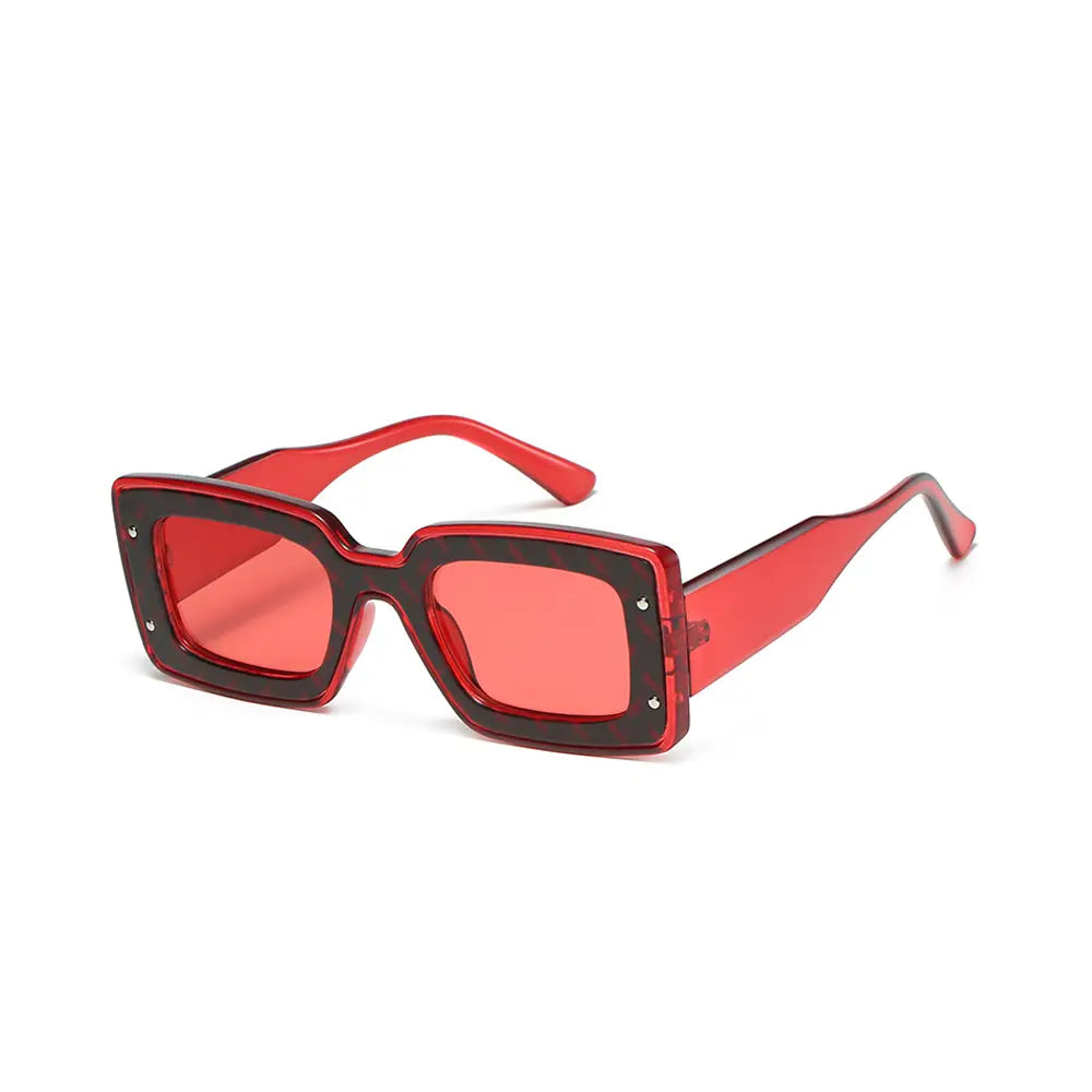 Retro Y2K Übergroße quadratische Sonnenbrille UV400