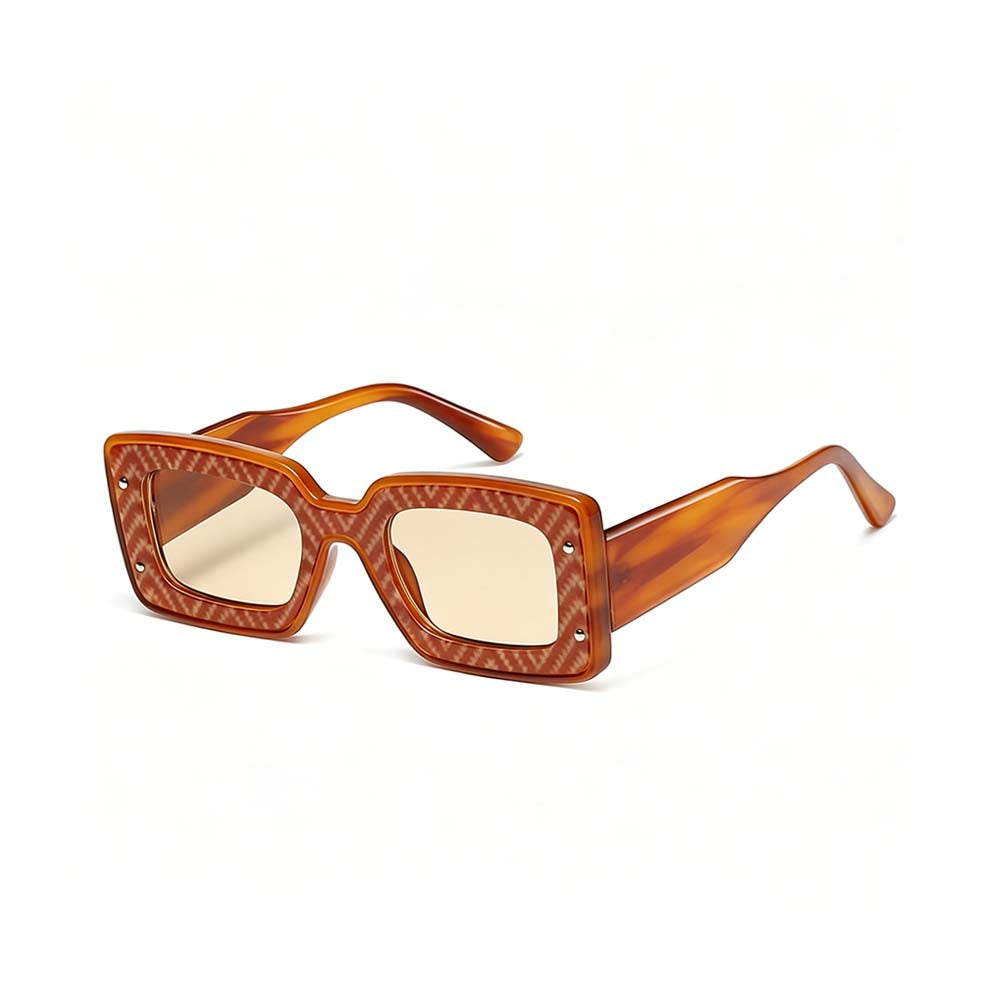 Retro Y2K Übergroße quadratische Sonnenbrille UV400