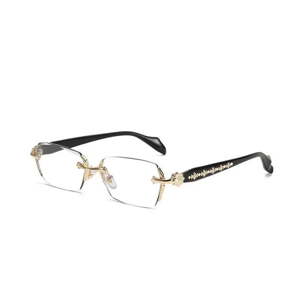 Rimless Blue Light Glasses Minimal Business Fashion Eyewear