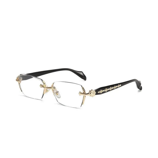 Rimless Blue Light Glasses Minimal Business Fashion Eyewear