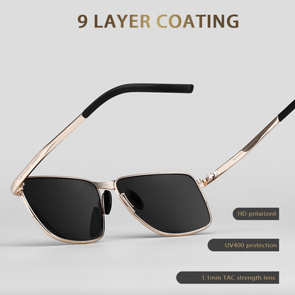 Square Sunglasses with Slim Frames & Multiple Lens Color Options