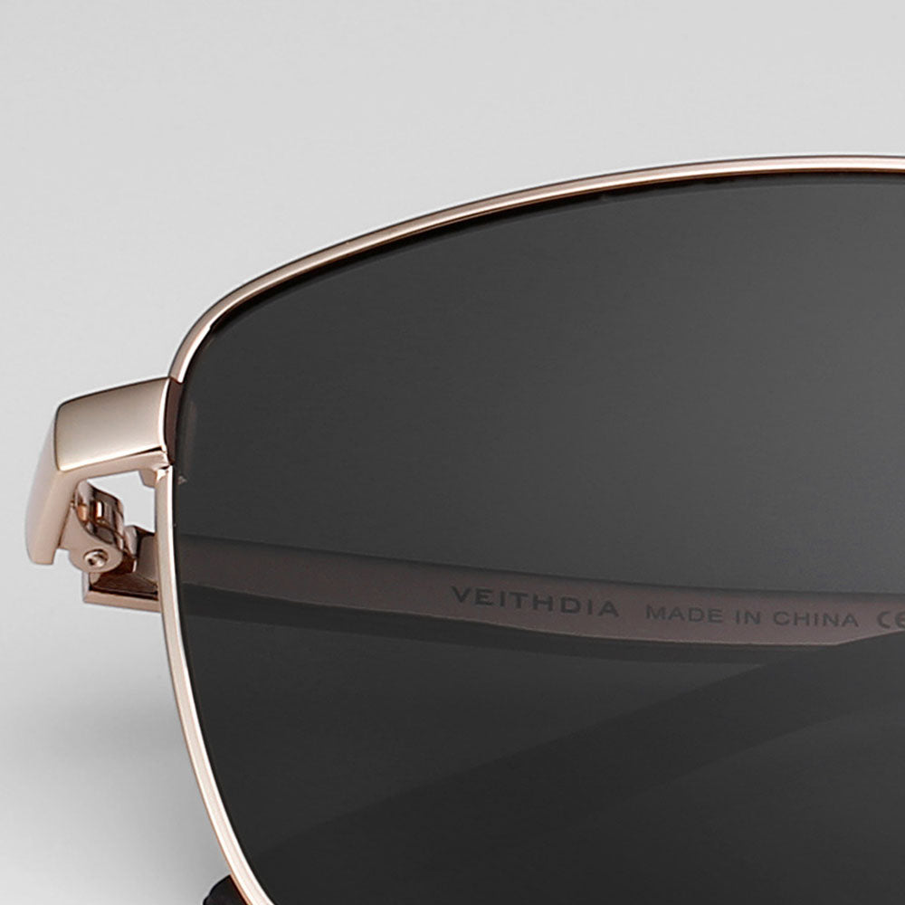 Square Sunglasses with Slim Frames & Multiple Lens Color Options