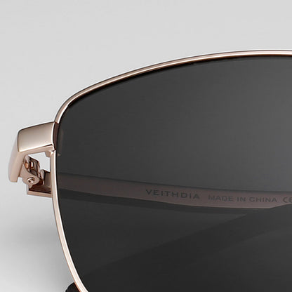 Square Sunglasses with Slim Frames & Multiple Lens Color Options
