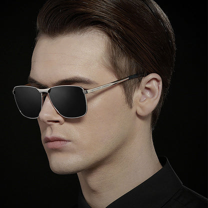 Square Sunglasses with Slim Frames & Multiple Lens Color Options