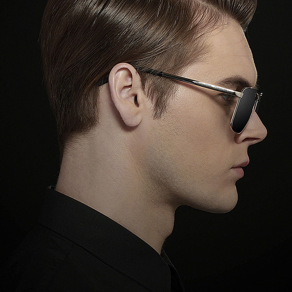 Square Sunglasses with Slim Frames & Multiple Lens Color Options
