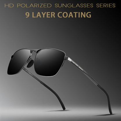 Square Sunglasses with Slim Frames & Multiple Lens Color Options
