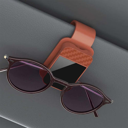 Universal Car Sun Visor Glasses Holder – Carbon Fiber Sunglasses Clip Organizer