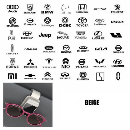 Universal Car Sun Visor Glasses Holder – Carbon Fiber Sunglasses Clip Organizer