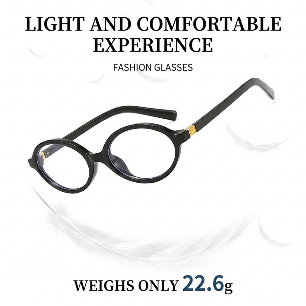 Vintage Oval Frame Sunglasses for Women Korean Retro Chic