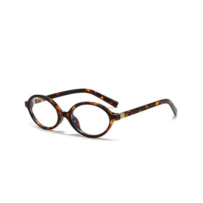 Vintage Oval Frame Sunglasses for Women Korean Retro Chic