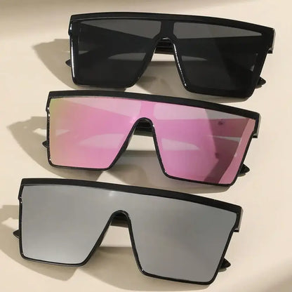 Y2K Punk One-Piece Shield Sunglasses Cyber Shield Wrap-Around Shades