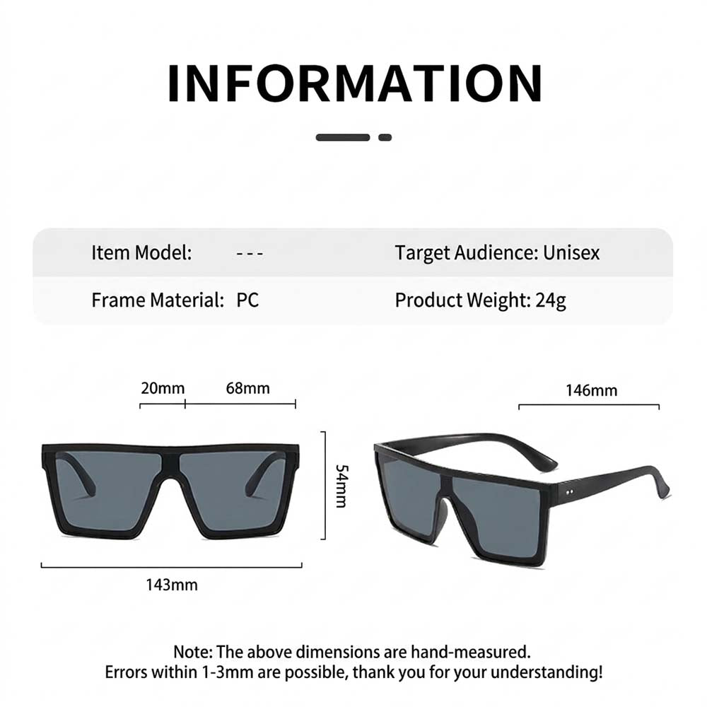 Y2K Punk One-Piece Shield Sunglasses Cyber Shield Wrap-Around Shades