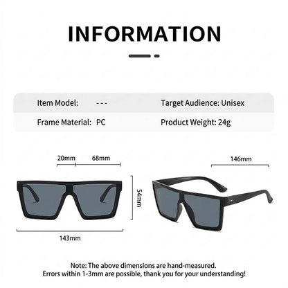 Y2K Punk One-Piece Shield Sunglasses Cyber Shield Wrap-Around Shades