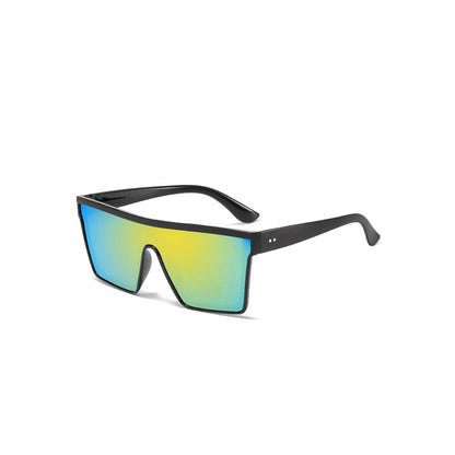 Y2K Punk One-Piece Shield Sunglasses Cyber Shield Wrap-Around Shades