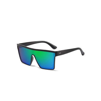 Y2K Punk One-Piece Shield Sunglasses Cyber Shield Wrap-Around Shades
