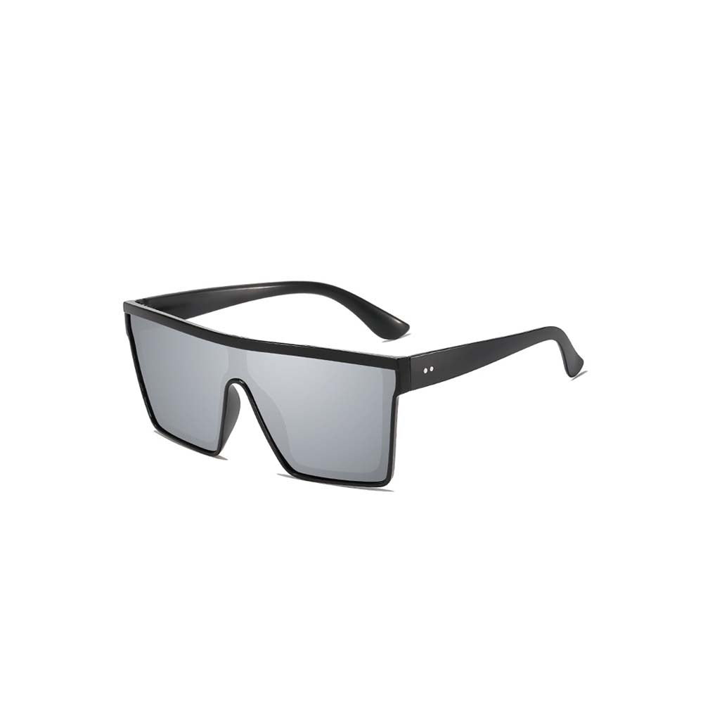 Y2K Punk One-Piece Shield Sunglasses Cyber Shield Wrap-Around Shades