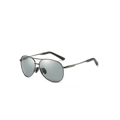 Polarized Metal Aviator – Day & Night Dual-Use Driving Sunglasses