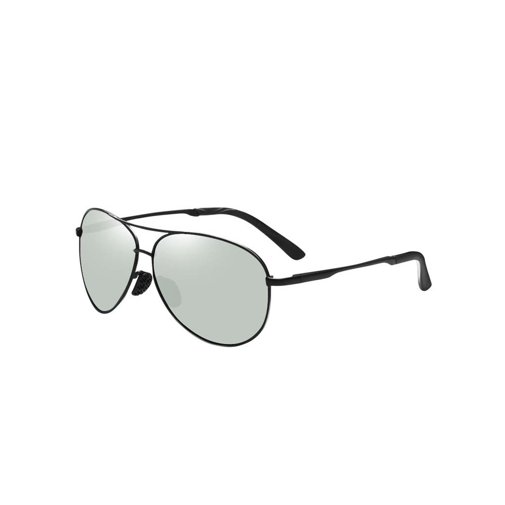 Polarized Metal Aviator – Day & Night Dual-Use Driving Sunglasses