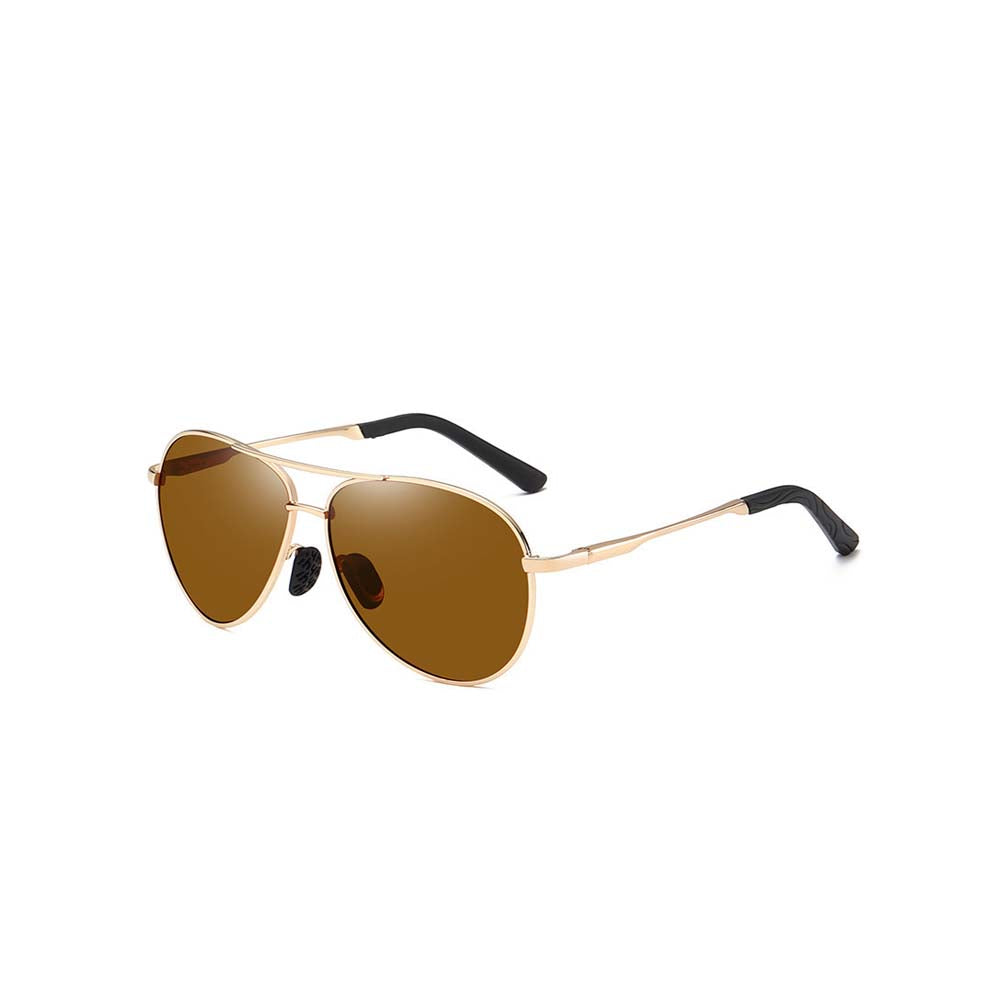 Polarized Metal Aviator – Day & Night Dual-Use Driving Sunglasses