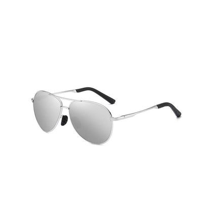 Polarized Metal Aviator – Day & Night Dual-Use Driving Sunglasses