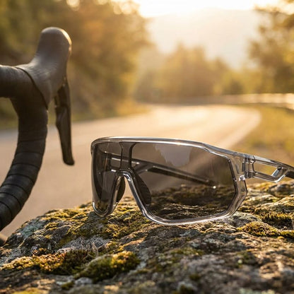 UV400 Classic Cycling Sunglasses on mountain road – lifestyle scene
